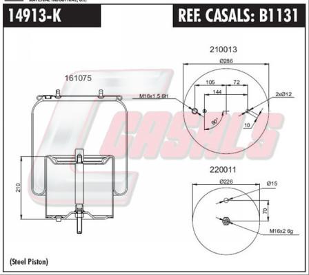 Casals B1131 - Bellow, air suspension car-mod.net