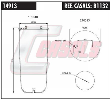 Casals B1132 - Bellow, air suspension car-mod.net