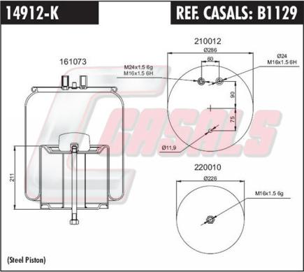Casals B1129 - Bellow, air suspension car-mod.net