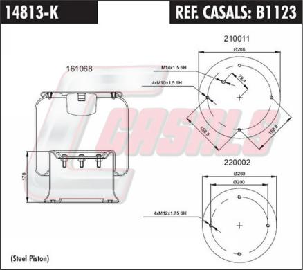 Casals B1123 - Bellow, air suspension car-mod.net
