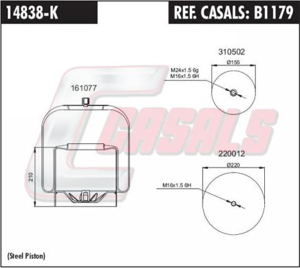 Casals B1179 - Bellow, air suspension car-mod.net