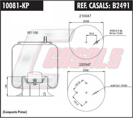 Casals B2491 - Bellow, air suspension car-mod.net