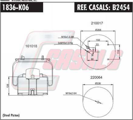Casals B2454 - Bellow, air suspension car-mod.net
