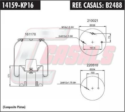 Casals B2488 - Bellow, air suspension car-mod.net