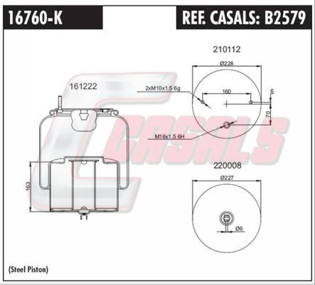 Casals B2579 - Bellow, air suspension car-mod.net