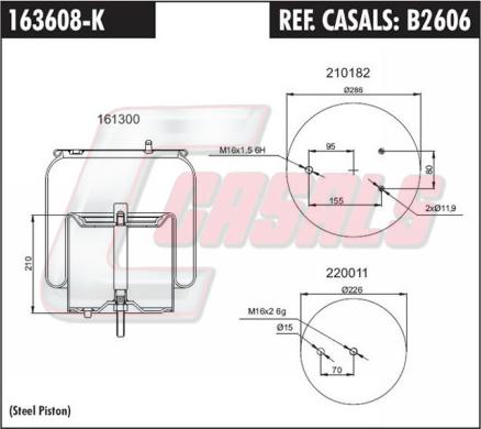 Casals B2606 - Bellow, air suspension car-mod.net