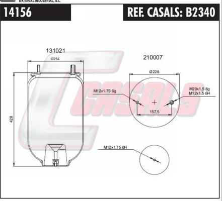 Casals B2340 - Bellow, air suspension car-mod.net