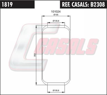 Casals B2308 - Bellow, air suspension car-mod.net