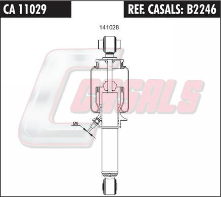 Casals B2246 - Shock Absorber, cab suspension car-mod.net