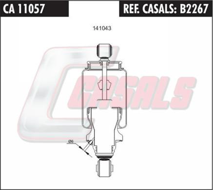 Casals B2267 - Shock Absorber, cab suspension car-mod.net