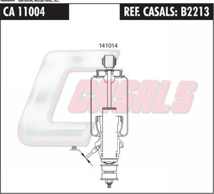 Casals B2213 - Shock Absorber, cab suspension car-mod.net