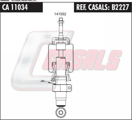 Casals B2227 - Shock Absorber, cab suspension car-mod.net