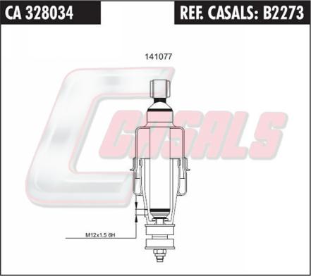 Casals B2273 - Shock Absorber, cab suspension car-mod.net