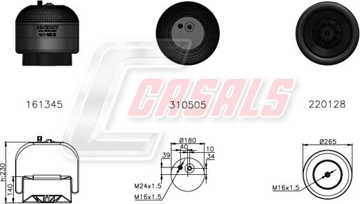 Casals B2743 - Bellow, air suspension car-mod.net