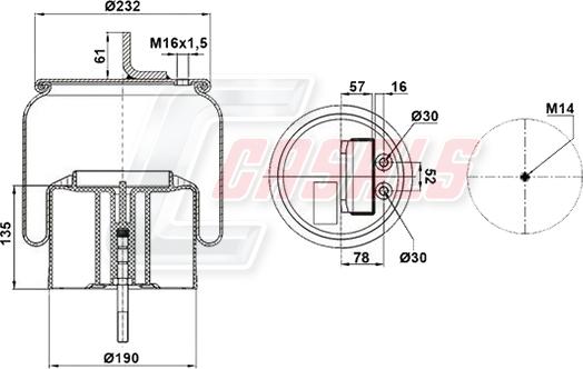 Casals B2713 - Bellow, air suspension car-mod.net