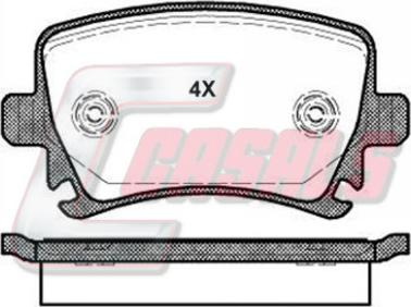 Casals BKM914 - Brake Pad Set, disc brake car-mod.net