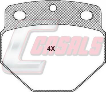 Casals BKM594 - Brake Pad Set, disc brake car-mod.net