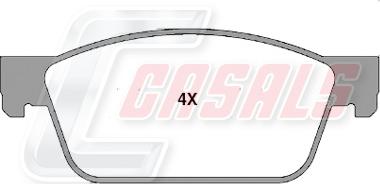 Casals BKM623 - Brake Pad Set, disc brake car-mod.net