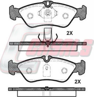 Casals BKM1045 - Brake Pad Set, disc brake car-mod.net