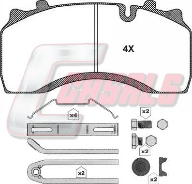 Casals BKM130 - Brake Pad Set, disc brake car-mod.net