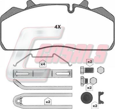 ProVia 340 195 000 2 - Brake Pad Set, disc brake car-mod.net