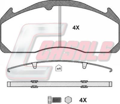 Casals BKM1388 - Brake Pad Set, disc brake car-mod.net