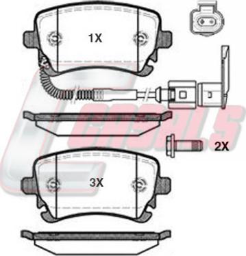 Casals BKM326 - Brake Pad Set, disc brake car-mod.net