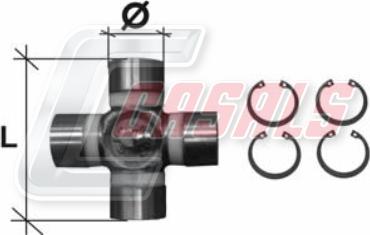 Casals CR04 - Flexible disc, propshaft joint car-mod.net