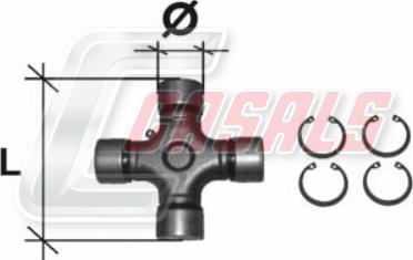 Casals CR03 - Flexible disc, propshaft joint car-mod.net