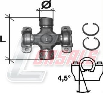 Casals CR18 - Flexible disc, propshaft joint car-mod.net