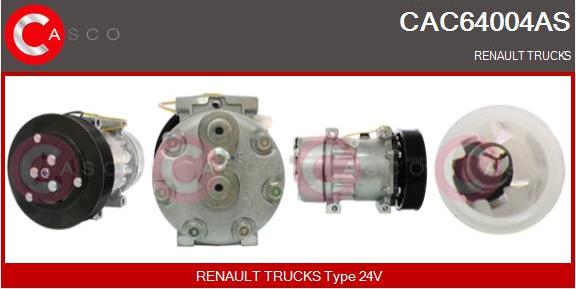 Casco CAC64004AS - Compressor, air conditioning car-mod.net