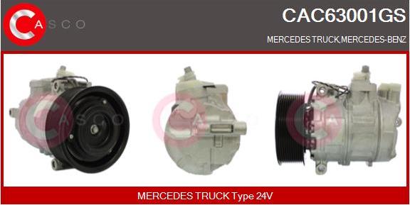 Casco CAC63001GS - Compressor, air conditioning car-mod.net