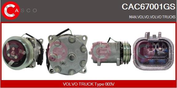 Casco CAC67001GS - Compressor, air conditioning car-mod.net