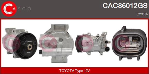 Casco CAC86012GS - Compressor, air conditioning car-mod.net