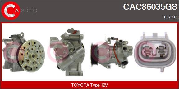 Casco CAC86035GS - Compressor, air conditioning car-mod.net