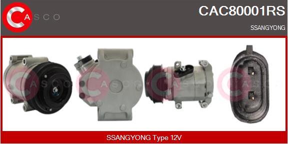 Casco CAC80001RS - Compressor, air conditioning car-mod.net