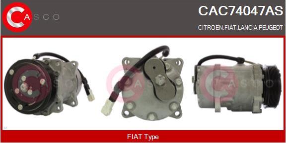 Casco CAC74047AS - Compressor, air conditioning car-mod.net