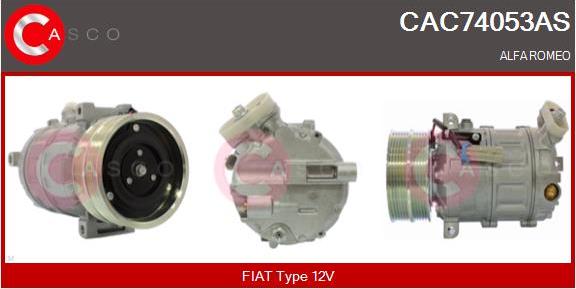 Casco CAC74053AS - Compressor, air conditioning car-mod.net
