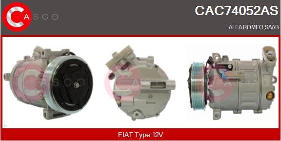 Casco CAC74052AS - Compressor, air conditioning car-mod.net
