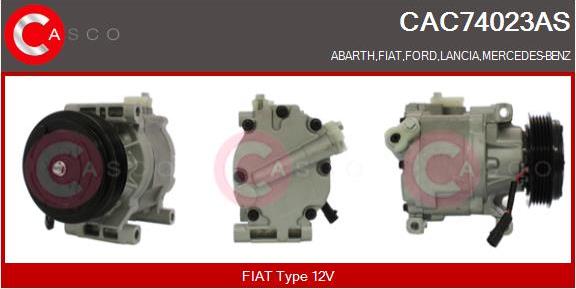 Casco CAC74023AS - Compressor, air conditioning car-mod.net