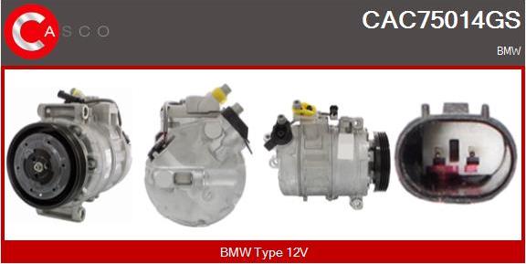 Casco CAC75014GS - Compressor, air conditioning car-mod.net