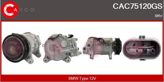 Casco CAC75120GS - Compressor, air conditioning car-mod.net