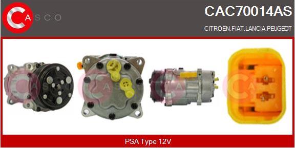 Casco CAC70014AS - Compressor, air conditioning car-mod.net