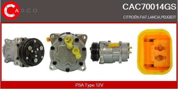 Casco CAC70014GS - Compressor, air conditioning car-mod.net