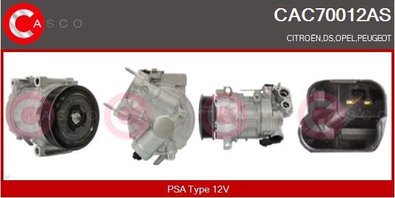 Casco CAC70012AS - Compressor, air conditioning car-mod.net