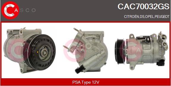 Casco CAC70032GS - Compressor, air conditioning car-mod.net