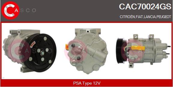 Casco CAC70024GS - Compressor, air conditioning car-mod.net
