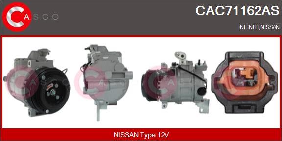 Casco CAC71162AS - Compressor, air conditioning car-mod.net
