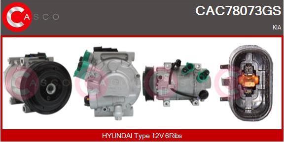 Casco CAC78073GS - Compressor, air conditioning car-mod.net