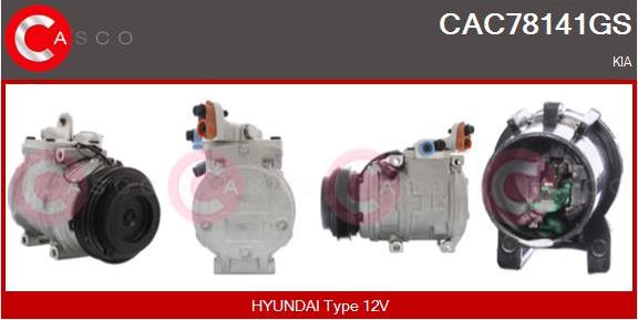Casco CAC78141GS - Compressor, air conditioning car-mod.net